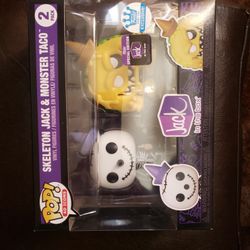 SKELETON JACK & MONSTER TACO 2 PACK FUNKO POP