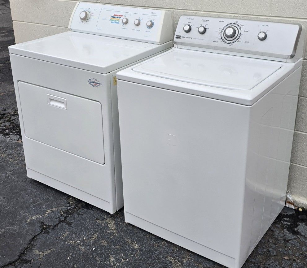 FREE DELIVERY HEAVY-DUTY SUPER CAPACITY MAYTAG WASHER & WHIRLPOOL DRYER WORKS GREAT