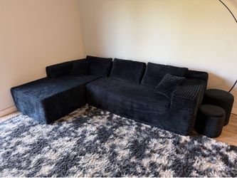 Black Cloud Sectional Couch – Like New – $350 OBO
