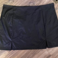 Black Leather Skirt 