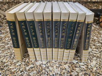 Vintage World Book Yearbook Set 1(contact info removed) Complete 10 Vol Lot Deco Millennial NOS