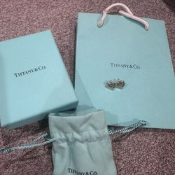 Tiffany love heart stud earrings 