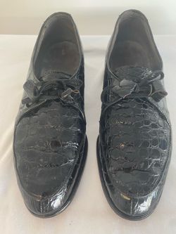 Genuine Alligator lace up dress shoes