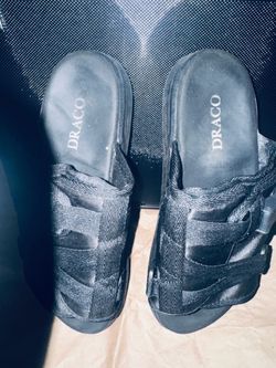 Draco Black Strap Sandals Sz. 11-12