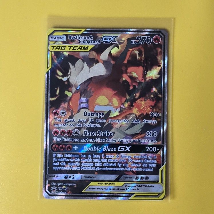 Reshiram & Charizard GX Tag Team SM201