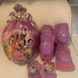 Girls Bike Helmet And Pads