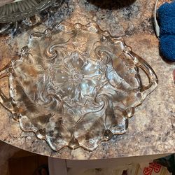 crystal flower tray
