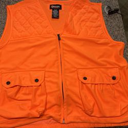 vest, fleece, blaze, orange, Hunting, New, 42–44 large, $49