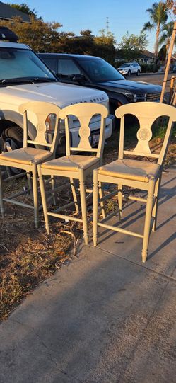 Ethan Allen Bar Stools, set of 3