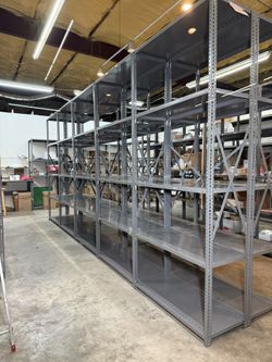 ⭐️ 8' Heavy Duty Industrial Adjustable 5 Tier Steel Shelving Unit for Garage or Warehouse ⭐️