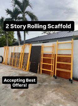 2 Story Rolling Scaffold (Accepting Best Offers)