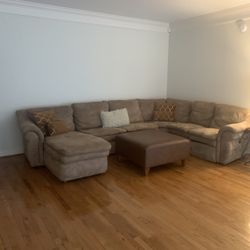 L Shaped Pit Group Sofa 