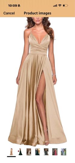 New prom/Bridesmaid champagne dress size 18