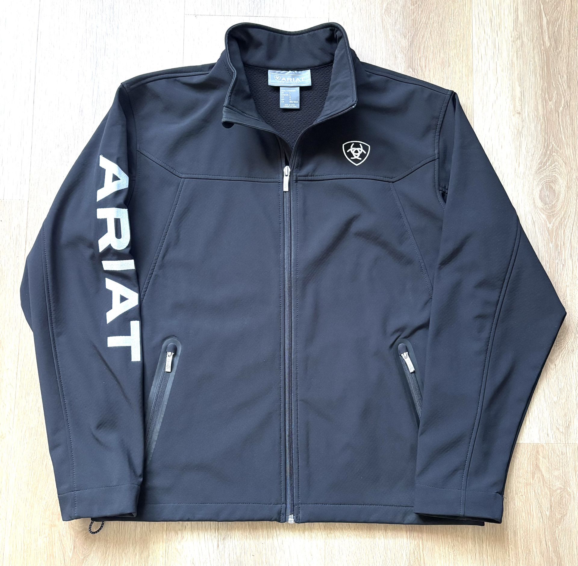 Ariat Men's New Team Softshell Jacket Size Large Black