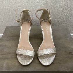 Women's Gold Glittery Heels 