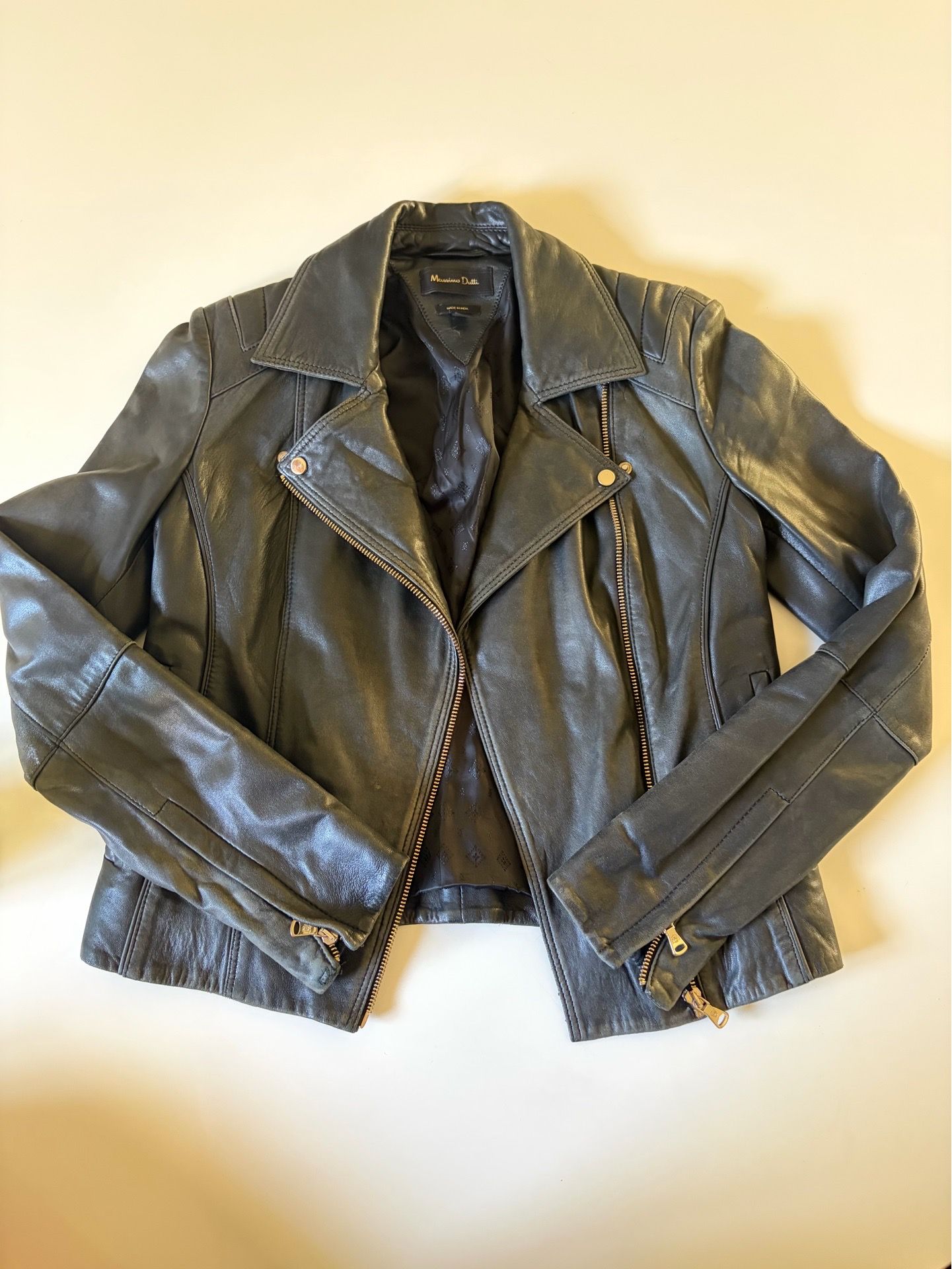 Massimo Dutti leather jacket