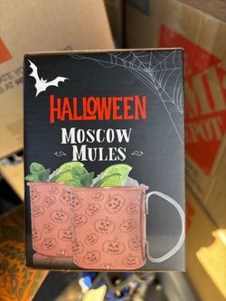 Halloween Moscow Mules Copper Mug Set
