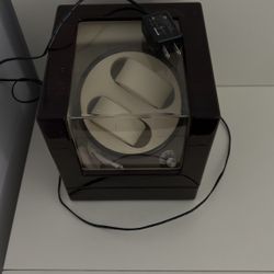 Dual 2 Watch Winder Auto Self-Winding Mechanical Wristwatch Display Case Box