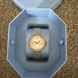Swarovski Crystal Certa Watch, Swiss Made Metal Bracelet, Rose Gold Tone 