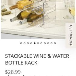 Stackable Wine Drink Water Bottle Rack Mdesignhomedecor