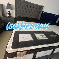 Queen Velvet Bed Frame With Mattresses Included Colchones Camas 