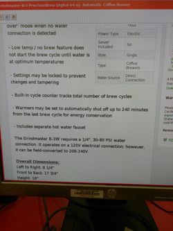 Coffee maker New  asking for $$ 300.00 OBO