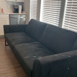 Black Convertible Sofa