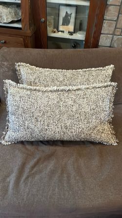 2 NEW Pom Pom at home Brentwood pillows (orig. $195 each)