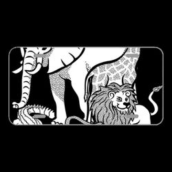 License Plate Novelty Car Front Africa Animal Animals Crocodile