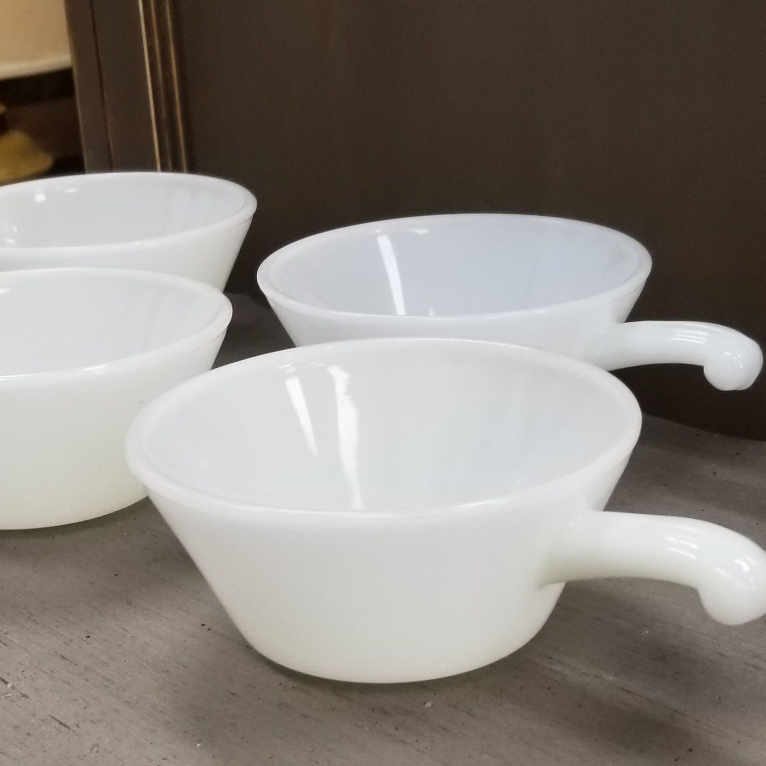 Fire King Milk Glass Bowls, set of 4