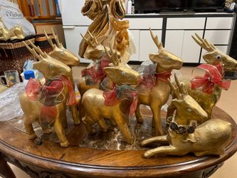 Gold Reindeer