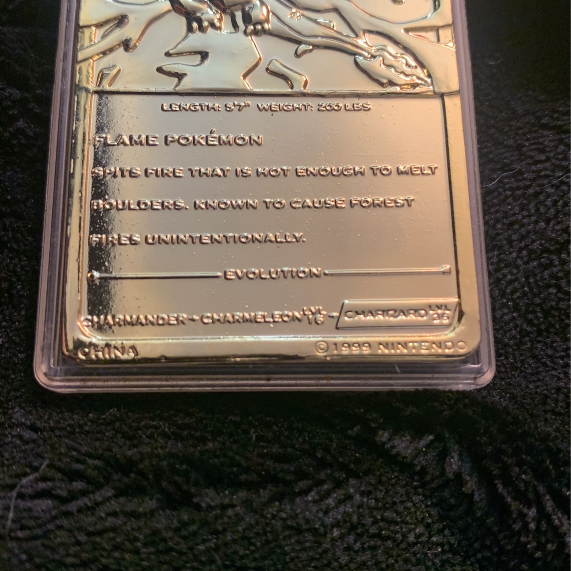 1999 Gold Plated Charizard Pokmon Card - www.ampdigital.org