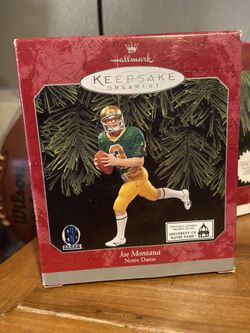 Joe Montana Notre Dame Hallmark Keepsake Ornament