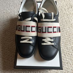 Gucci Ace Stripe Leather Shoes
