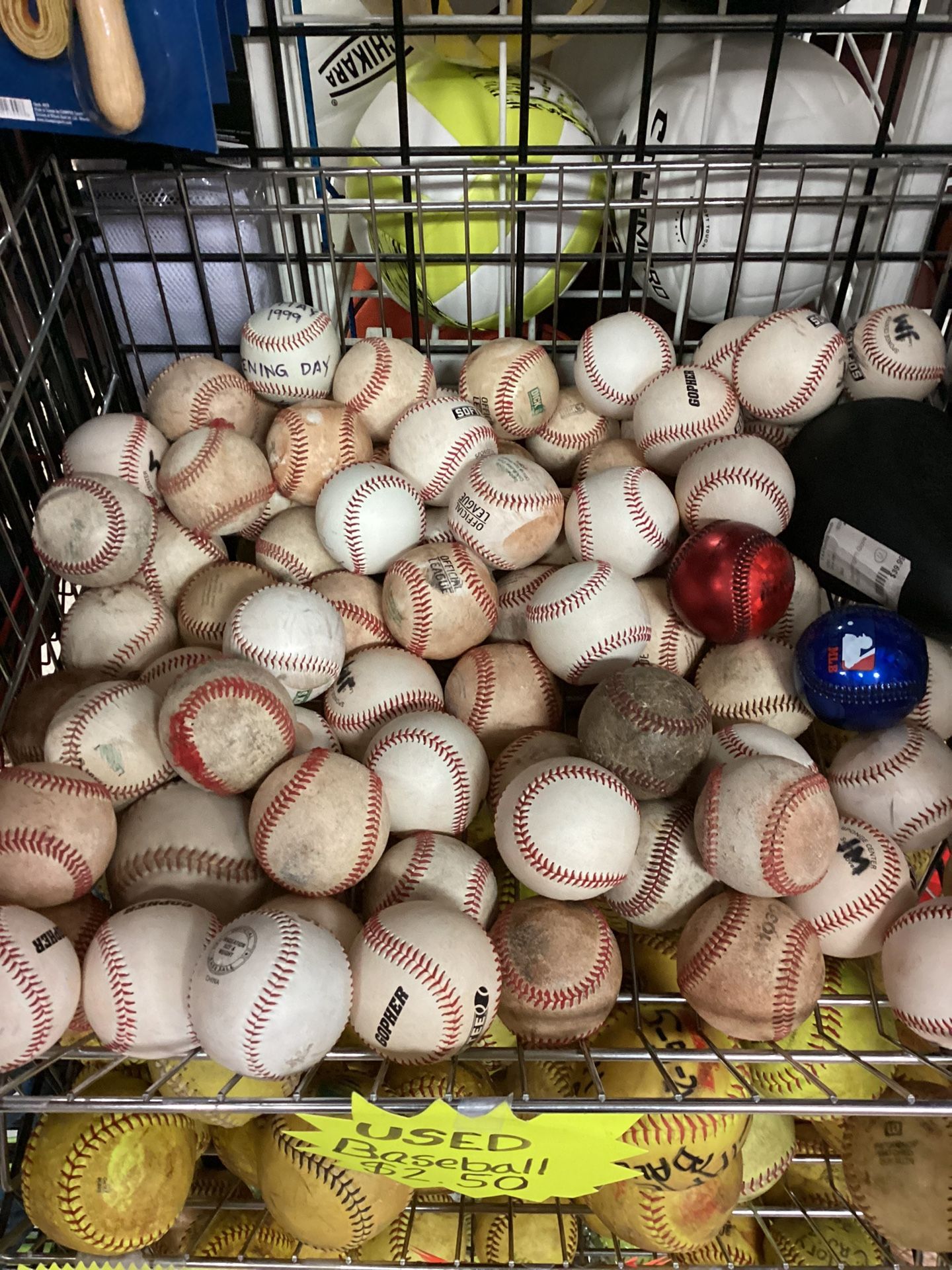 Used Baseballs And Tee-Balls $2.50 Each 