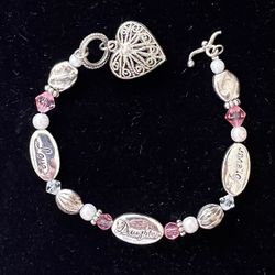 New Personal Accents “Daughter Love Forever” Bracelet 