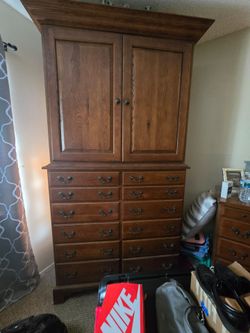 Large armoire solid wood