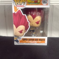 Funko Pops Super Saiyan God Vegeta