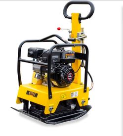 Stark USA 6.5 hp Reversible Plate Compactor, Gasoline, 196 cc, 4950 lbs of force, 26 x 15 inch plate, Concrete Tamping Machine