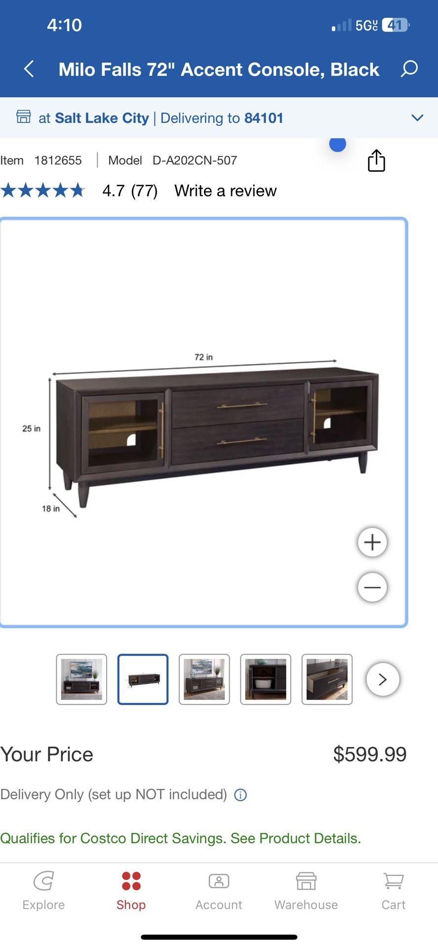 Console Center Costco