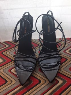 Fashion Nova Black High Heel Sz 7.5