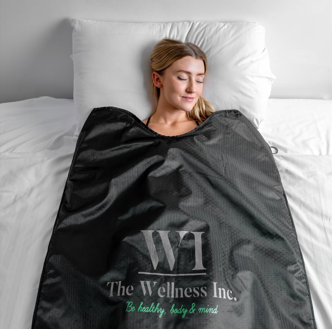 The Wellness Inc. Infrared Sauna Blanket - Portable Infrared Sauna for Home, Personal Sauna for Women & Men - Odourless, Fireproof & Waterproof Materi