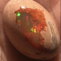 Opal Rare Contra Luz Cabochon 