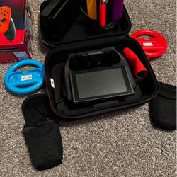 Nintendo Switch Console with Neon Red/Neon Blue Joy-Con Controller  BUNDLE