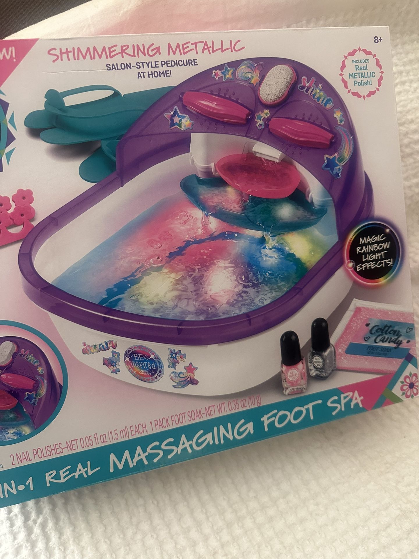New In Box - Shimmering Foot Spa (lights up)