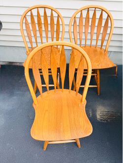 Windsor-Back Swivel Stools (3)
