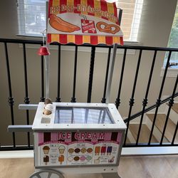 Melissa & Doug Wooden Snacks and Sweets Food Cart