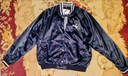 Nike Women's Vintage Satin Bomber jacket Sz-L (12-14)