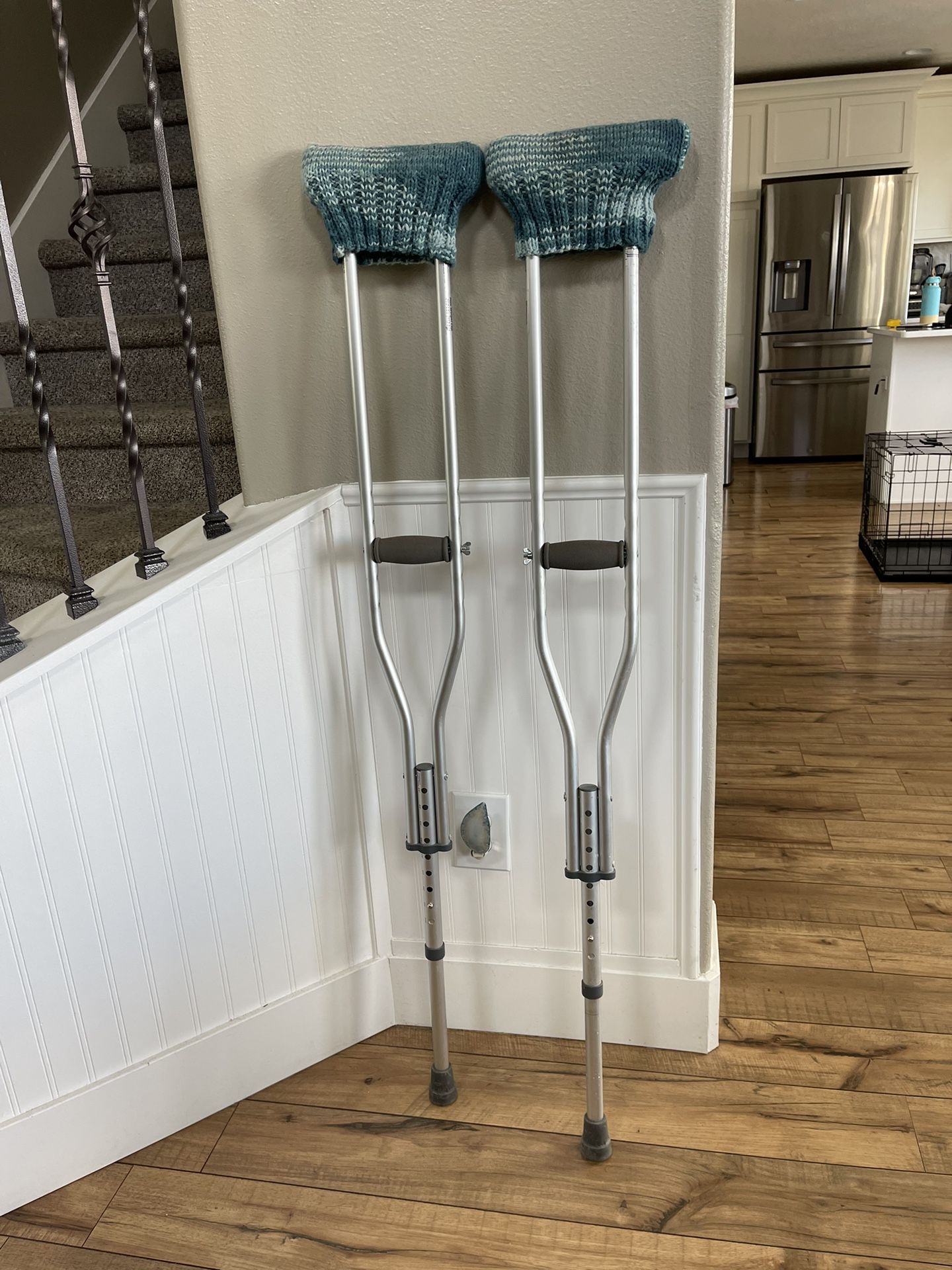 Crutches With Removal Pads