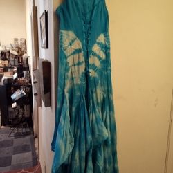 Boho Fairy Corset Style Dress Women's Medium 